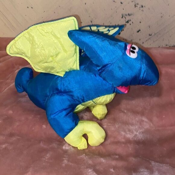 Vintage Fisher price Roaring Dinosaur Pterodactyl Dragon Puffalump - Picture 3 of 7